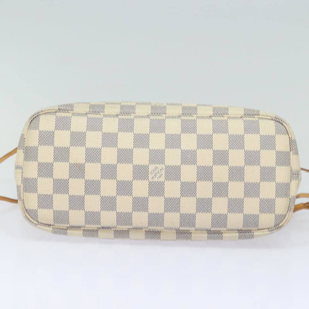 LOUIS VUITTON Damier Azur Neverfull PM Tote Bag N41362 LV Auth 80052 - Picture 5 of 16